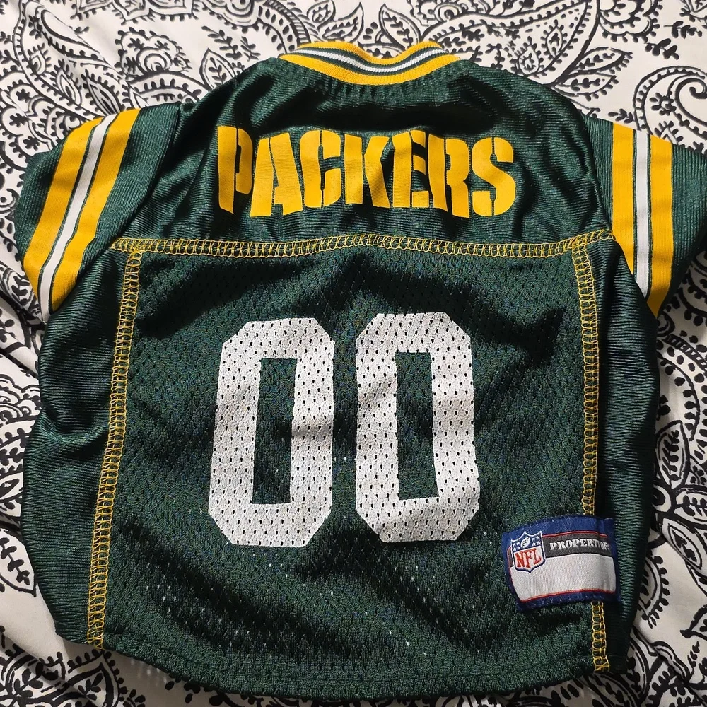 Dog Shirt Green Bay Packers Size Small/Medium 10x10.5